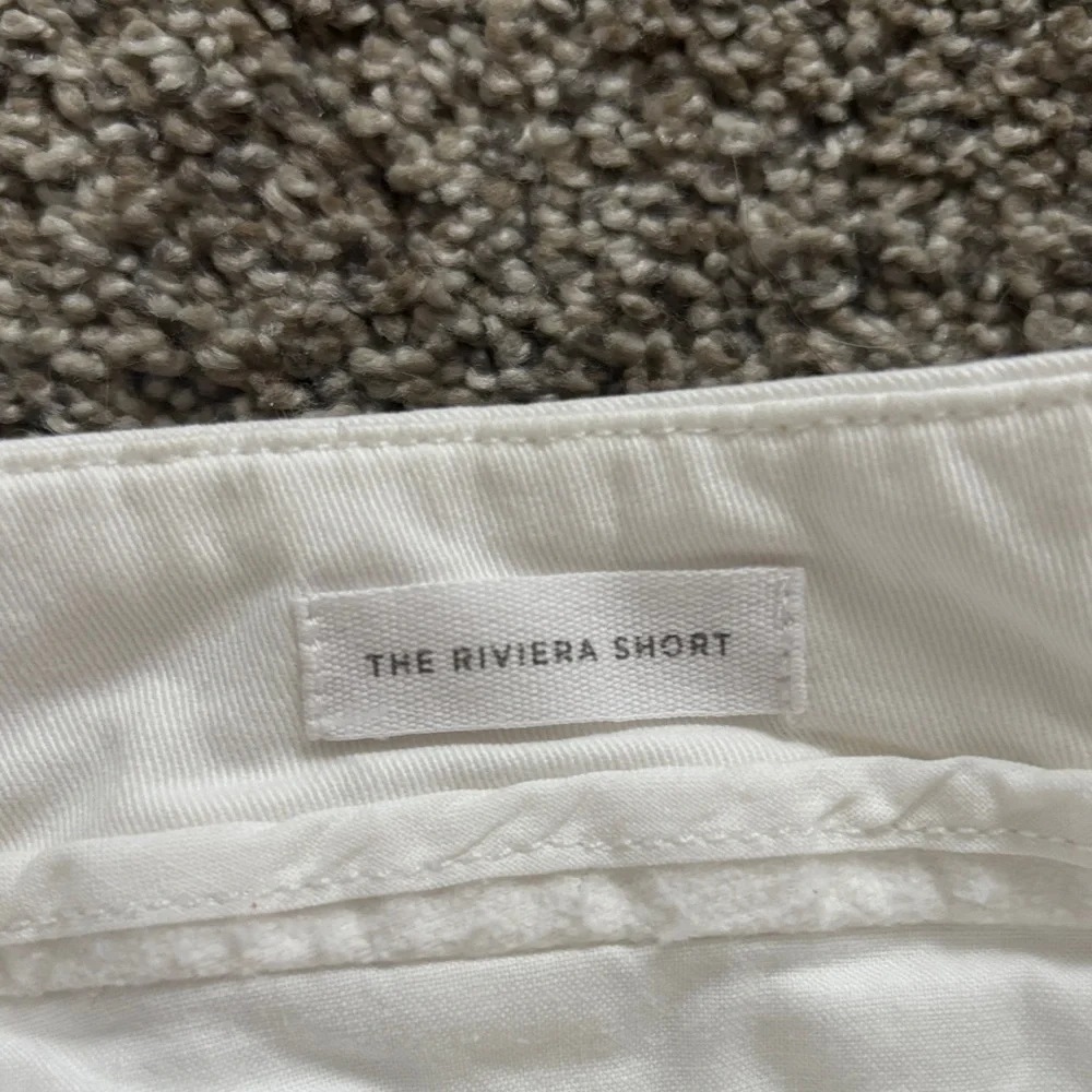 LOFT High Waist White Button Shorts - Picture 4 of 5